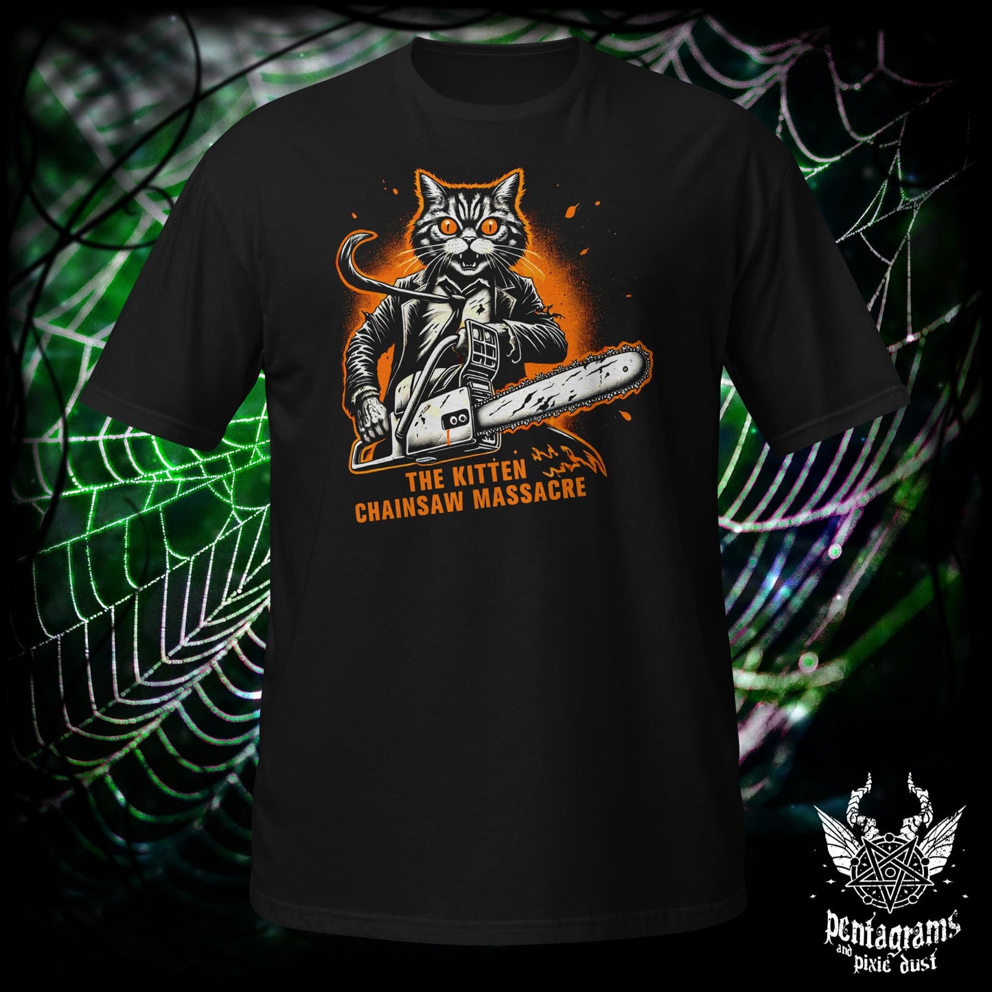 The Kitten Chainsaw Massacre - Horror Parody - T-Shirt