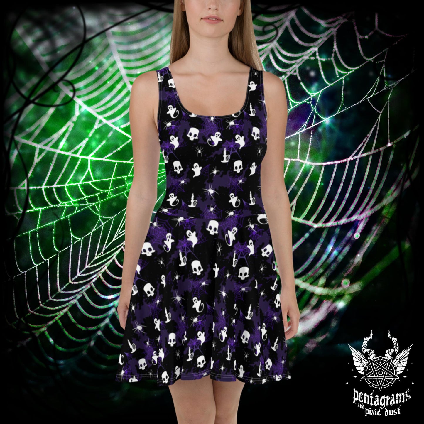 Spooky Skater Dress