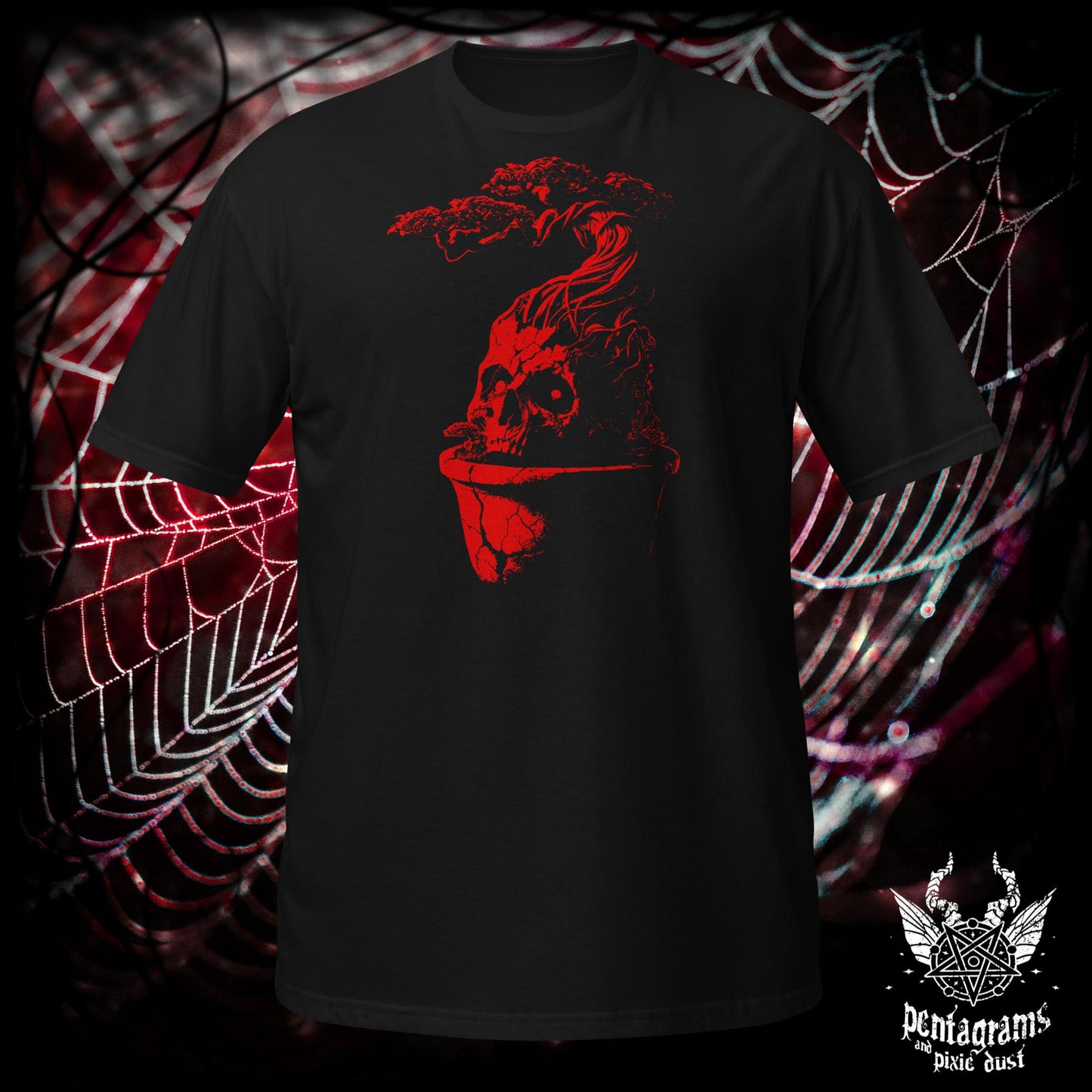 Bonsai Skull - Red Series - T-Shirt