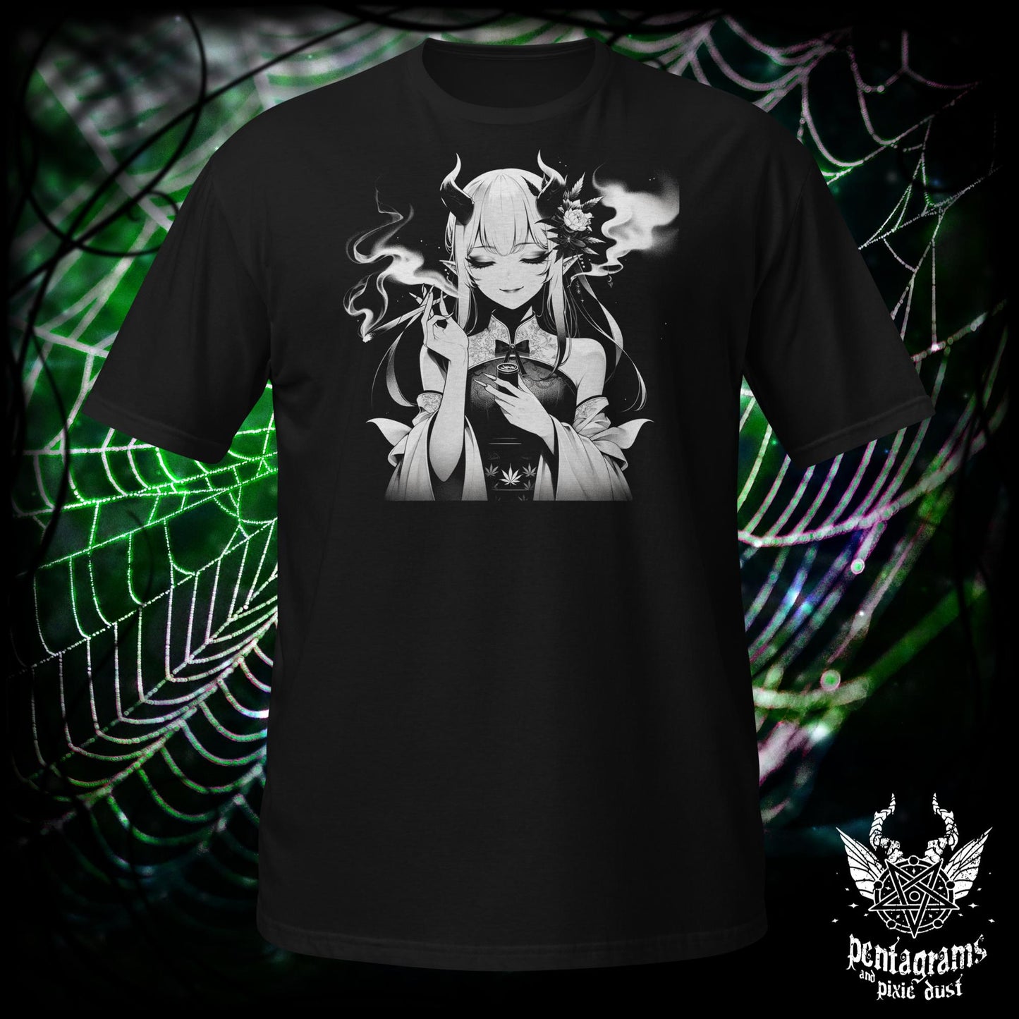 Demon on a smoke break - T-Shirt