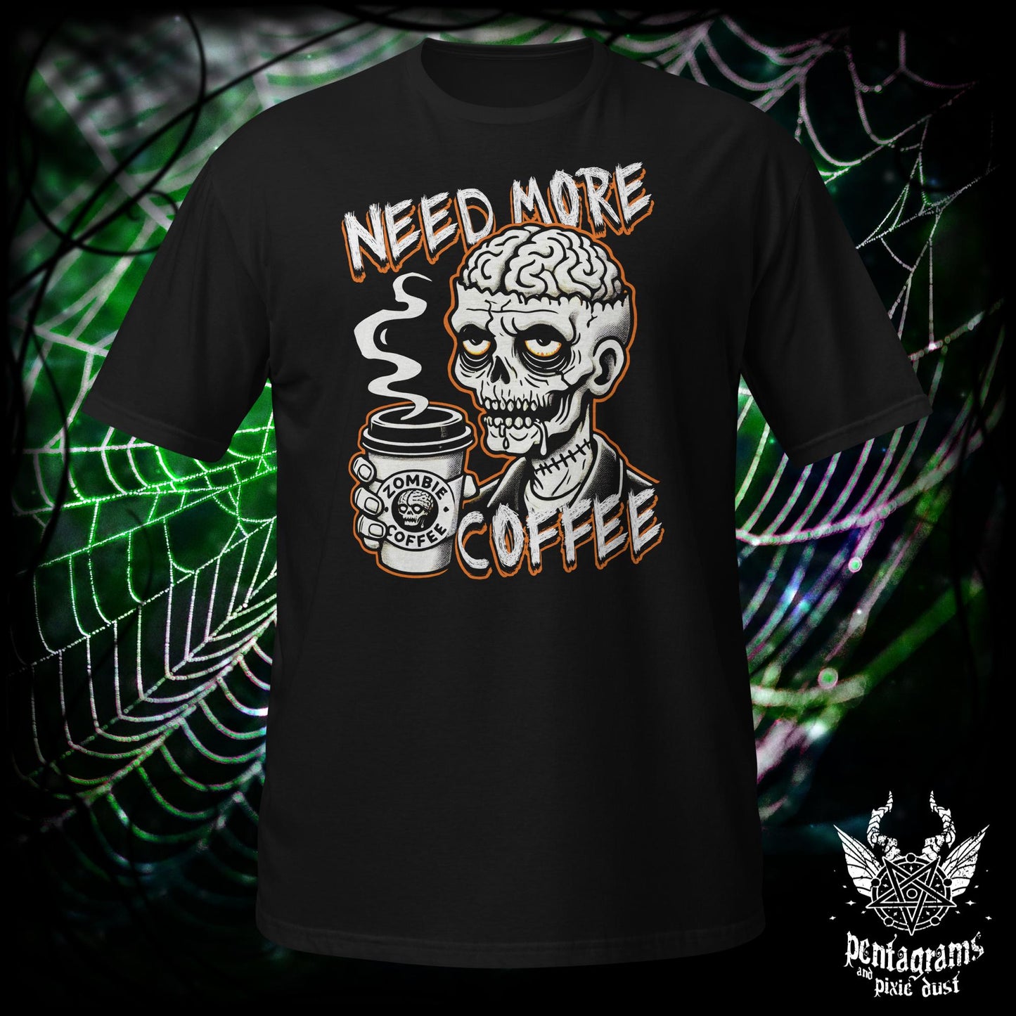 Need More Coffee - Zombie - T-Shirt