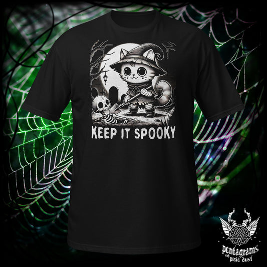 Keep It Spooky - Graverobber Cat - T-Shirt