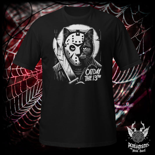 Catday The 13th - Horror Parody - T-Shirt