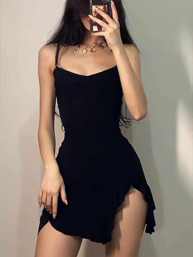 Dark Summer Mini Dress